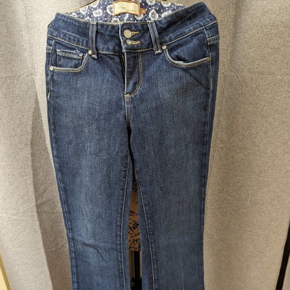 Paige Hidden Hills Mid Rise Boot Cut Jeans Size 26 EUC - Picture 1 of 8